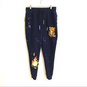 CIVILIZED Clothing “burning cash“ navy joggers M – unisex
